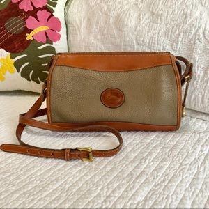 Vintage Dooney & Bourke Taupe leather handbag